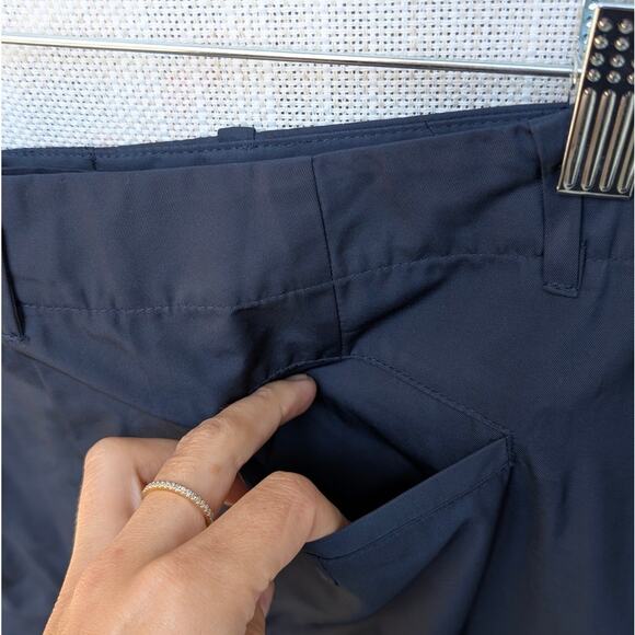 Anthropologie Du Paradis Navy High-rise Wide-Leg Trouser Pants - Picture 6 of 11